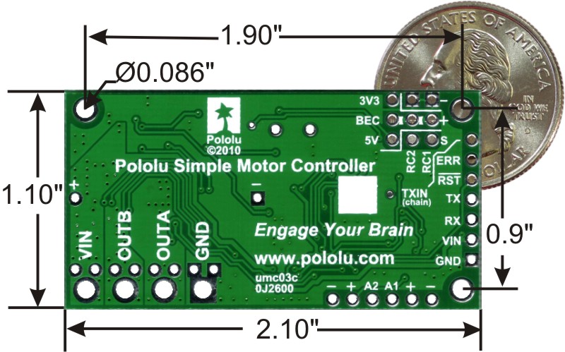 Pololu Simple High-Power Motor Controller 18v25