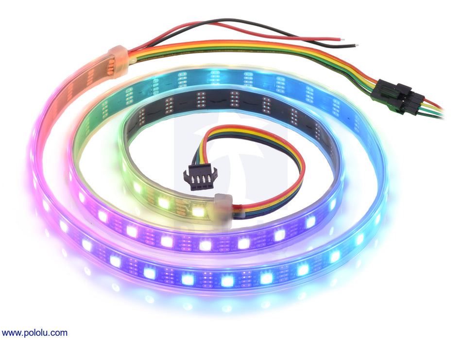 Addressable High-Density RGB 144-LED Strip, 5V, 1m (SK9822)
