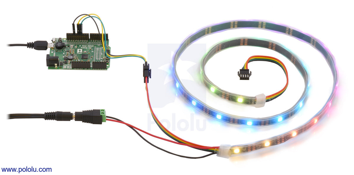 Addressable RGB 150-LED Strip, 5V, 5m (SK9822)