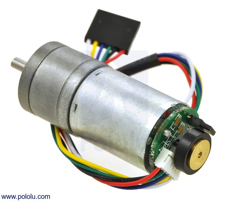99:1 Metal Gearmotor 25Dx54L mm HP 6V with 48 CPR Encoder