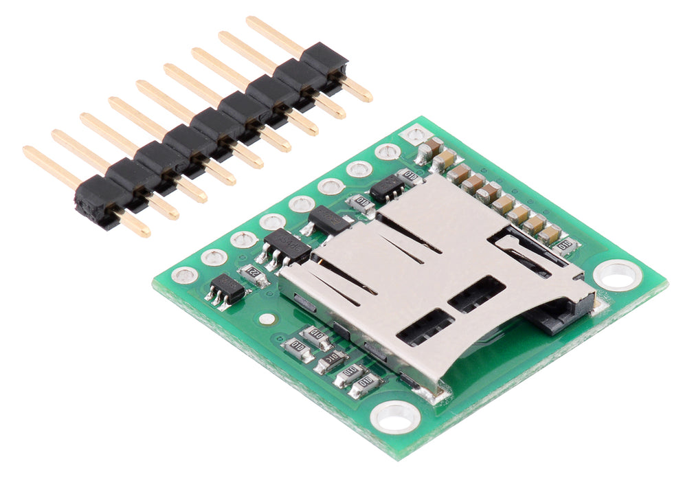 Breakout Board for microSD Card with 3.3V Regulator and Level Shifters