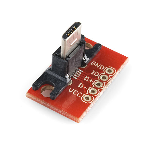 USB MicroB Plug Breakout Board