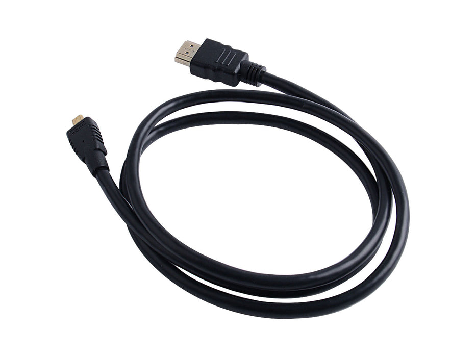 Micro HDMI to Standard HDMI Male Cable - 1m(4k for Pi 4)