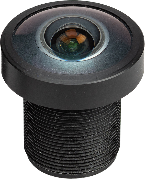 12MP, 2.7mm lens for Raspberry Pi Camera Sensor - M12-mount, 12 million pixel, 2.7mm focal length, wide-angle lens