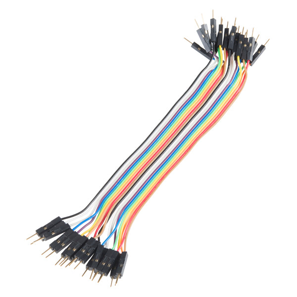 Jumper Wires - Connected 6'' (M/M, 20 pack)