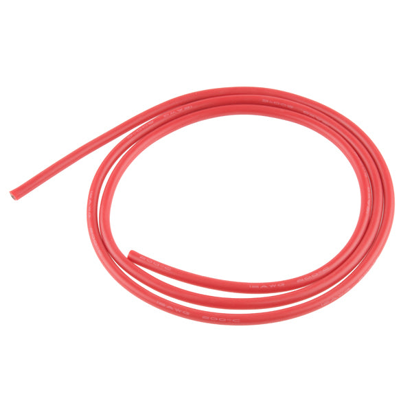 Hook-Up Wire - Silicone 12AWG (Red, 1M)