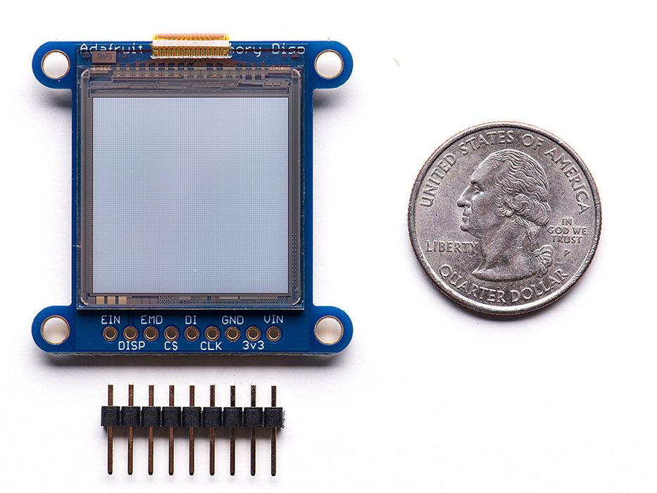 SHARP Memory Display Breakout - 1.3" 96x96 Silver Monochrome