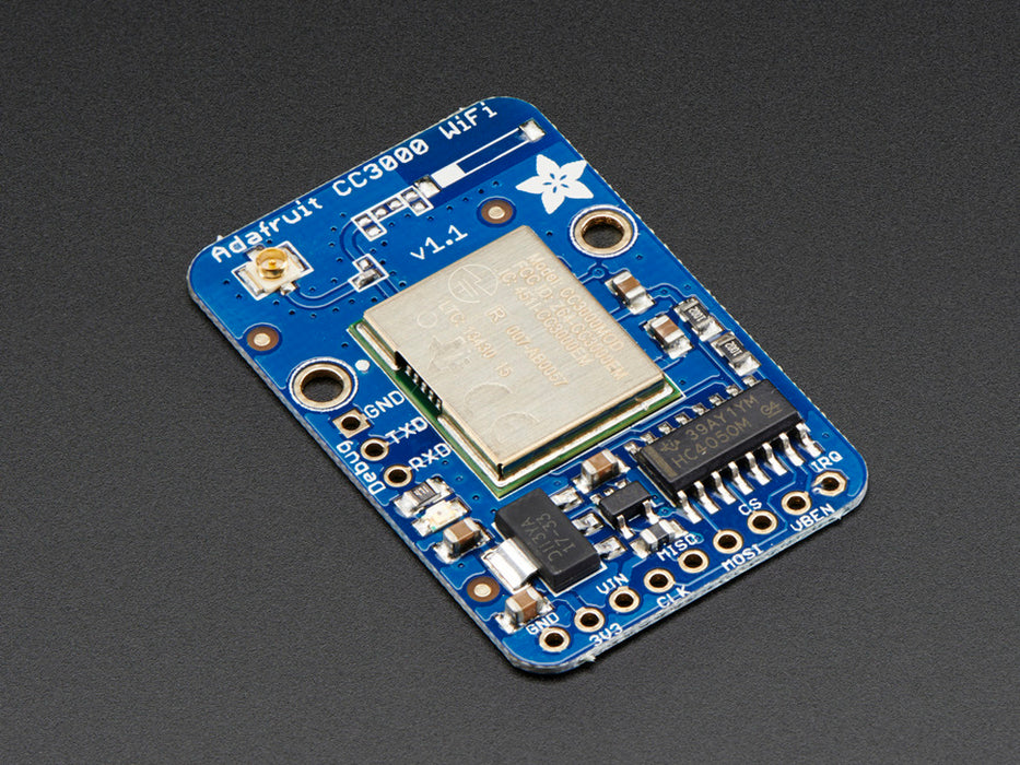 Adafruit CC3000 WiFi Breakout with uFL Connector for Ext Antenna