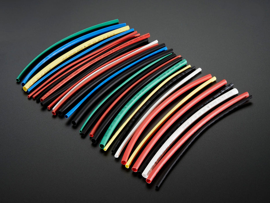 Multi-Colored Heat Shrink Pack - 3/32" + 1/8" + 3/16" Diameters