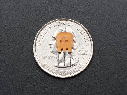 Three pin 12 MHz Ceramic Resonator