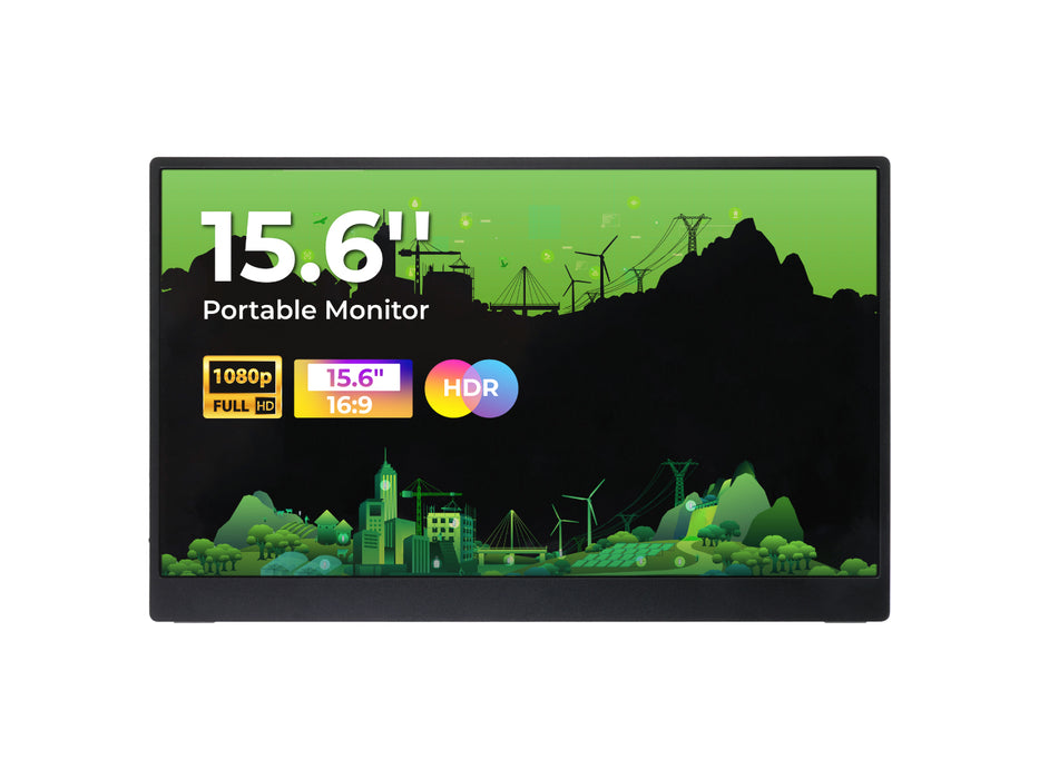 15.6inch Monitor -  1080P, IPS, 16:9, HDR, 100%sRGB, mini HDMI, Type-C, speaker, Compatible for Raspberry Pi/Nvidia Jetson/PC/reRouter