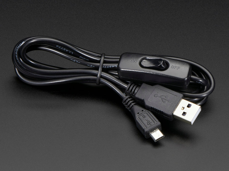 USB Cable with Switch - A/MicroB