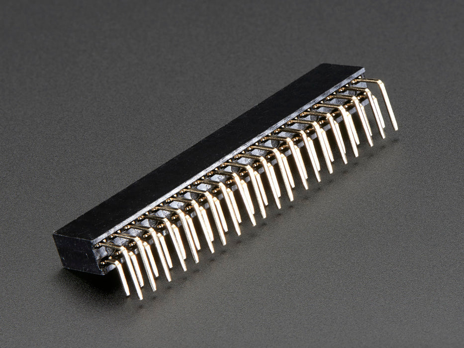 0.1" 2x20-pin Strip Right Angle Female Header