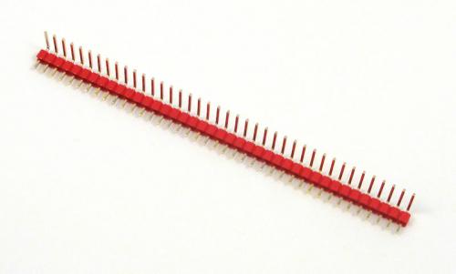 Male Strip 2,54 - 90Â° - 40 pin - Red