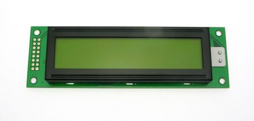 LCD Display 20x2 - Green - Lateral connector