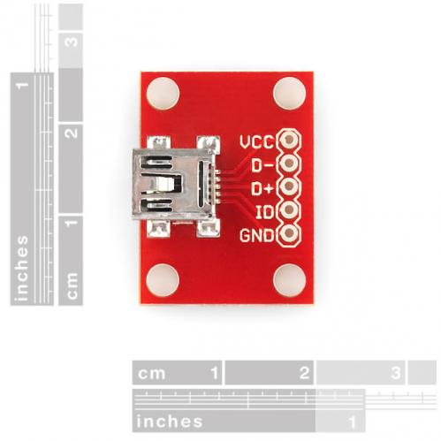 Breakout Board for USB miniB