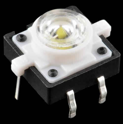 LED tactile button - White
