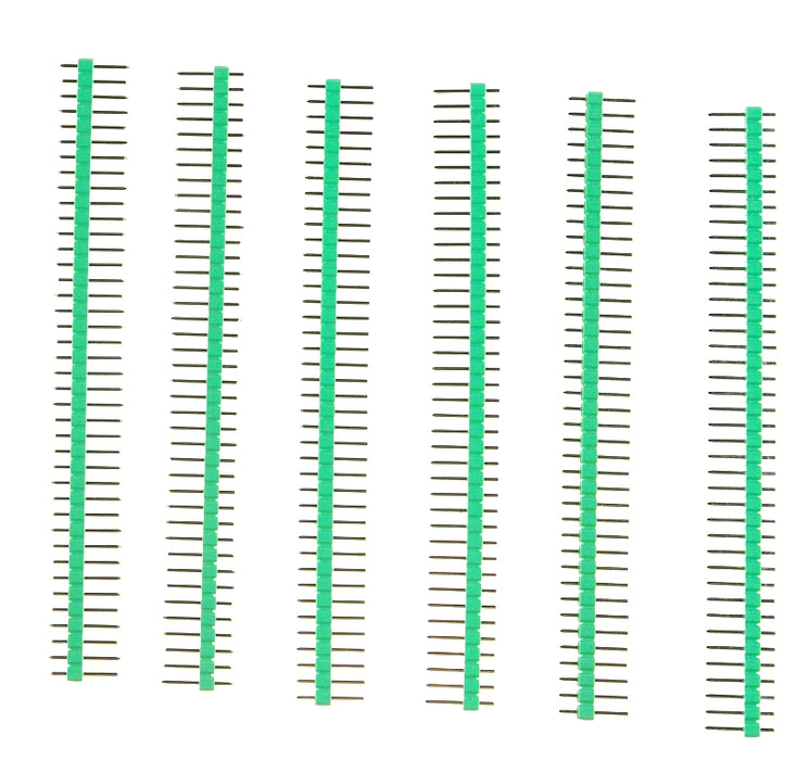 0.1″ (2.54 mm) Arduino Male Pin Headers (Straight Green 10PCS)