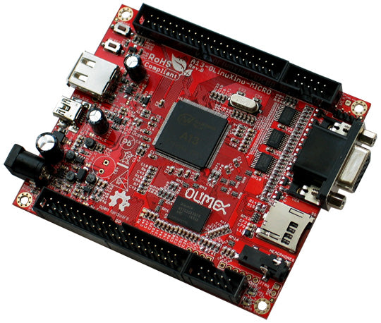 A13-OLinuXino-MICRO - Single-board Linux computer with ALLWINNER A13 CORTEX-A8 @1000 Mhz