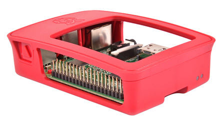 Official Raspberry Pi 3 Model B, 2 B, B+ Development Board Case, Red, White