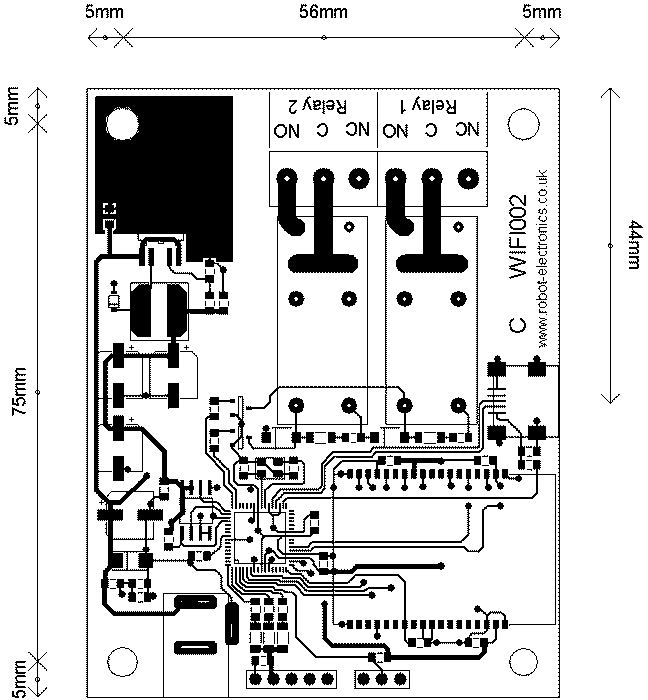 WIFI002 - 2 Relays at 16A