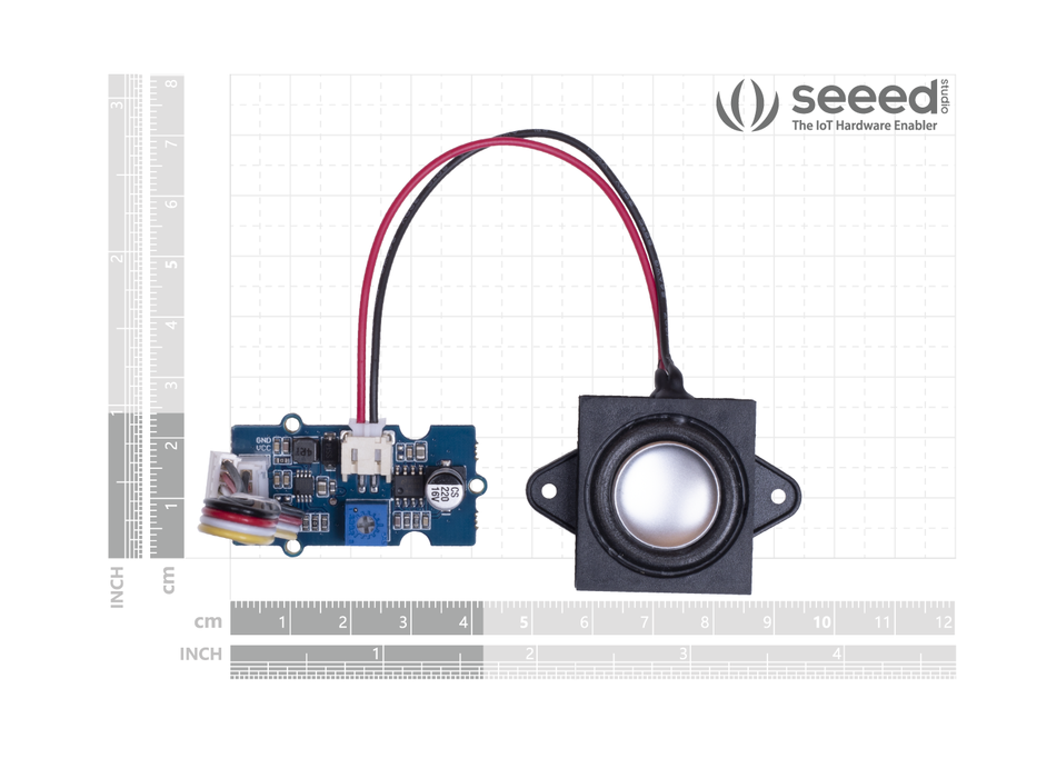 Grove - Speaker Plus: Sound Amplifier, Removable loudspeaker