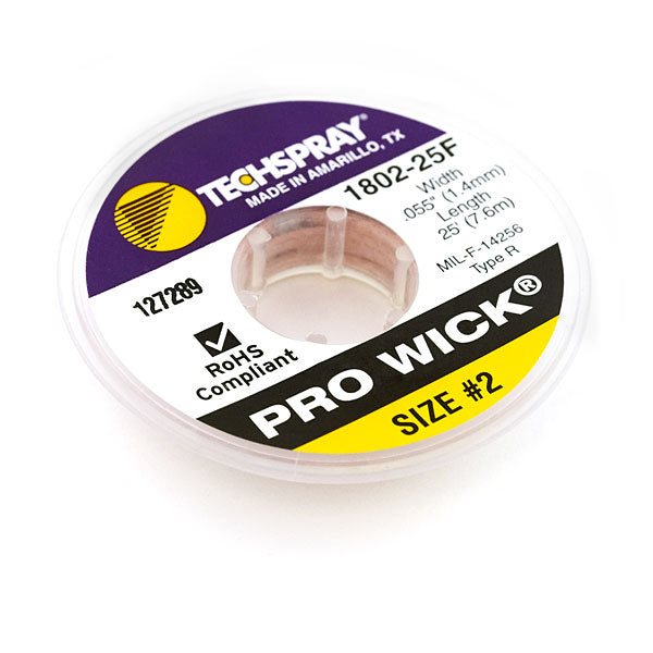 Solder Wick #2 25ft. - TechSpray