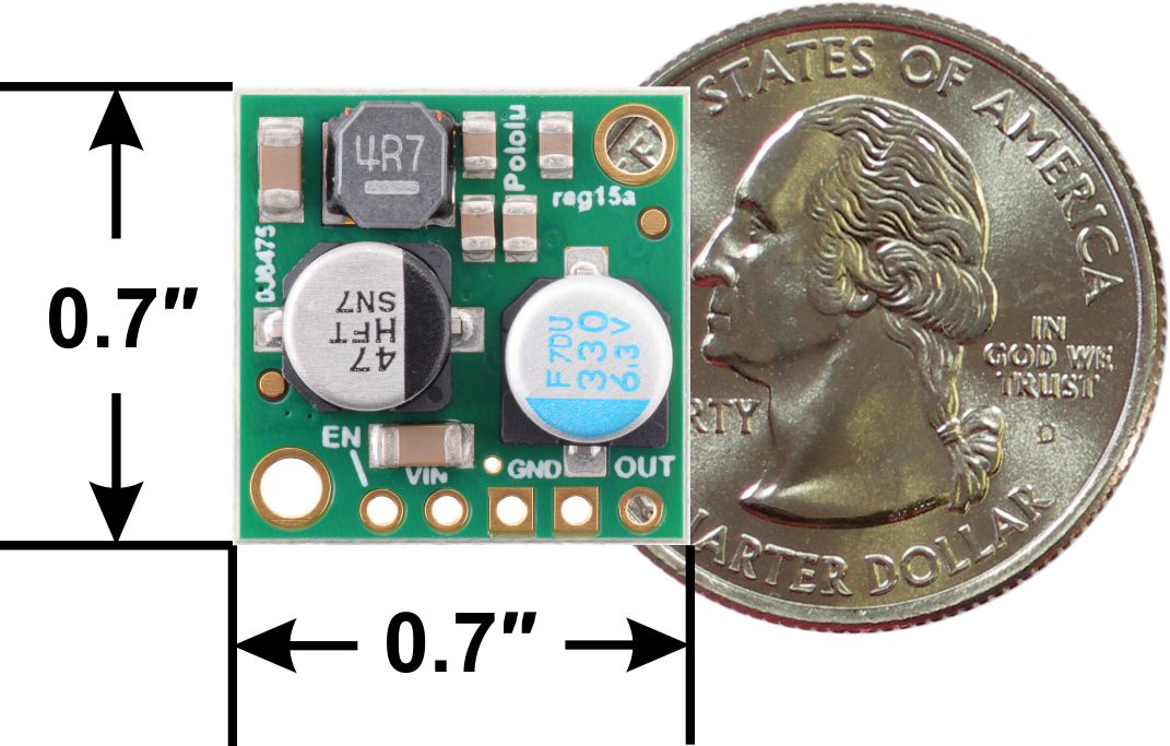Pololu 3.3V, 2.5A Step-Down Voltage Regulator D24V25F3