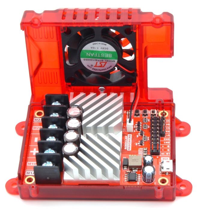 Case with Fan for RoboClaw 2x15A, 2x30A, and 2x45A