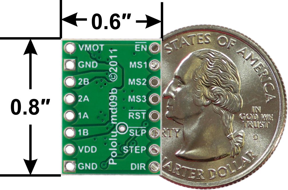 A4988 Stepper Motor Driver Carrier (Header Pins Soldered)