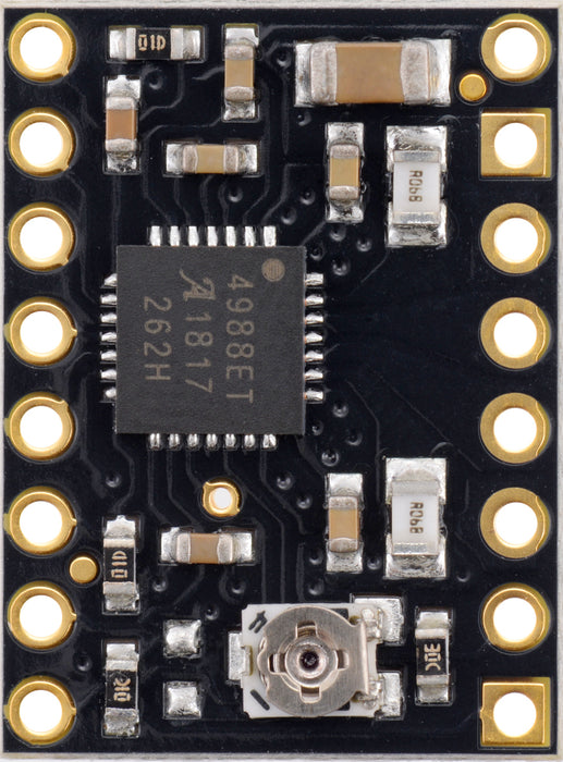 A4988 Stepper Motor Driver Carrier, Black Edition (Bulk, No Header Pins)