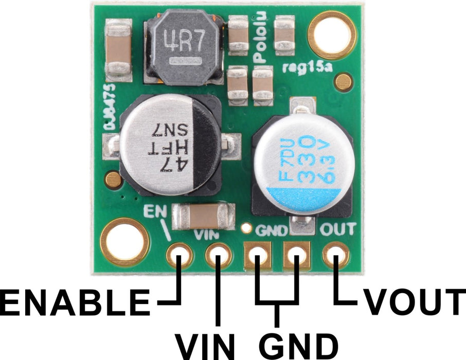Pololu 3.3V, 2.5A Step-Down Voltage Regulator D24V25F3