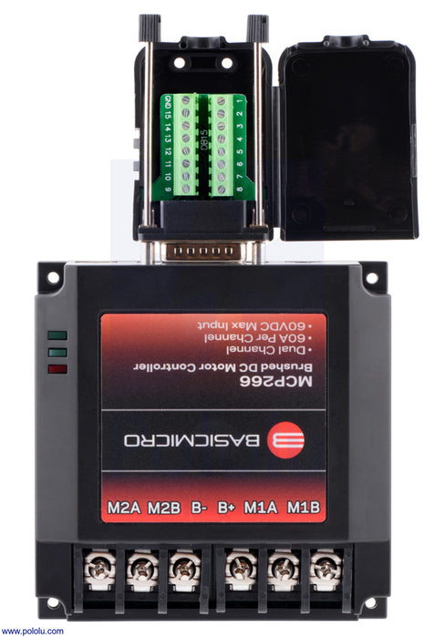 DB15 Screw Terminal Adapter for MCP23X/26X Advanced Motor Controllers