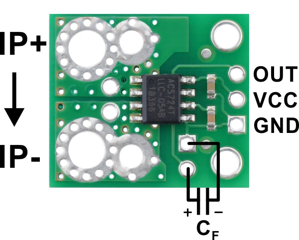 ACS724 Current Sensor Carrier -2.5A to +2.5A