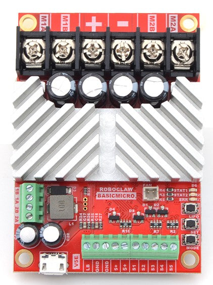 RoboClaw ST 2x45A Motor Controller (V5E, screw terminal I/O)