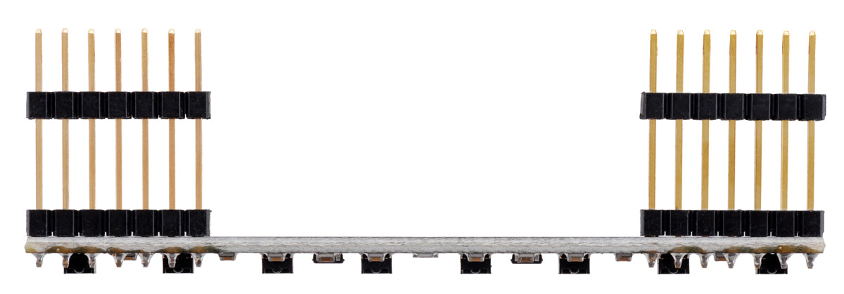 8-Channel QTRX Sensor Array for Romi/TI-RSLK MAX (Through-Hole Pins Soldered)