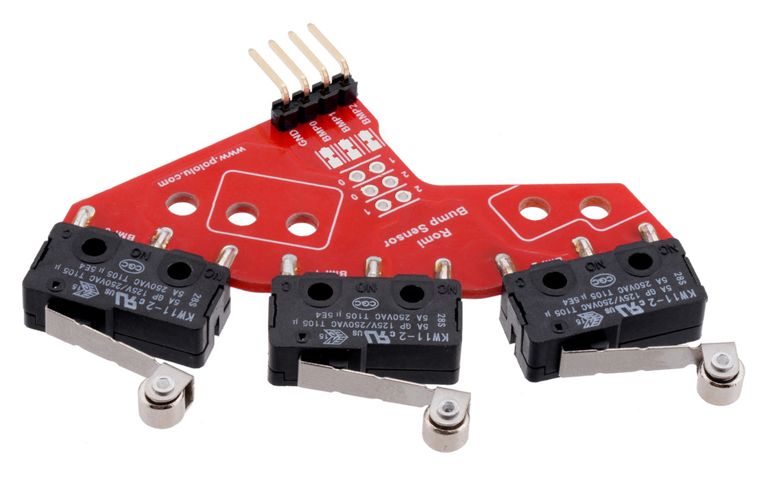 Bumper Switch Kit for Romi/TI-RSLK MAX (Not Soldered, Can Be Assembled for Left or Right Side)