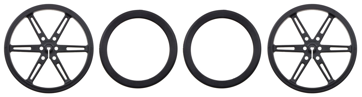 Pololu Wheel 80×10mm Pair - Black