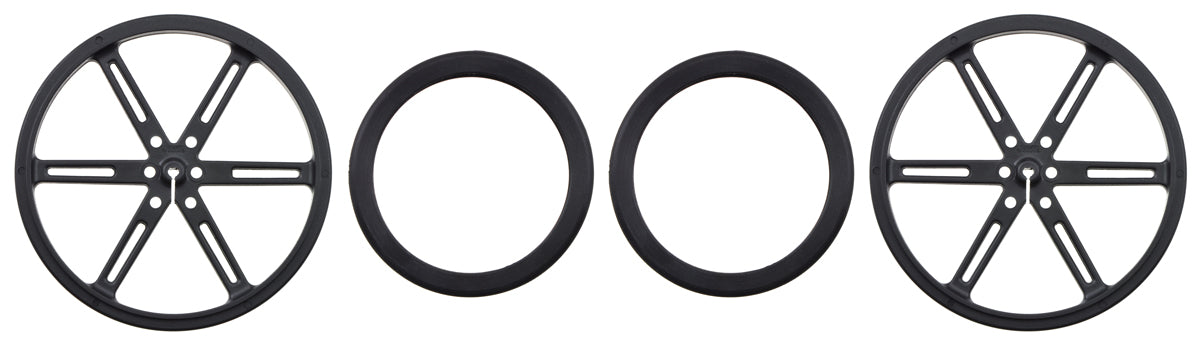 Pololu Wheel 90×10mm Pair - Black