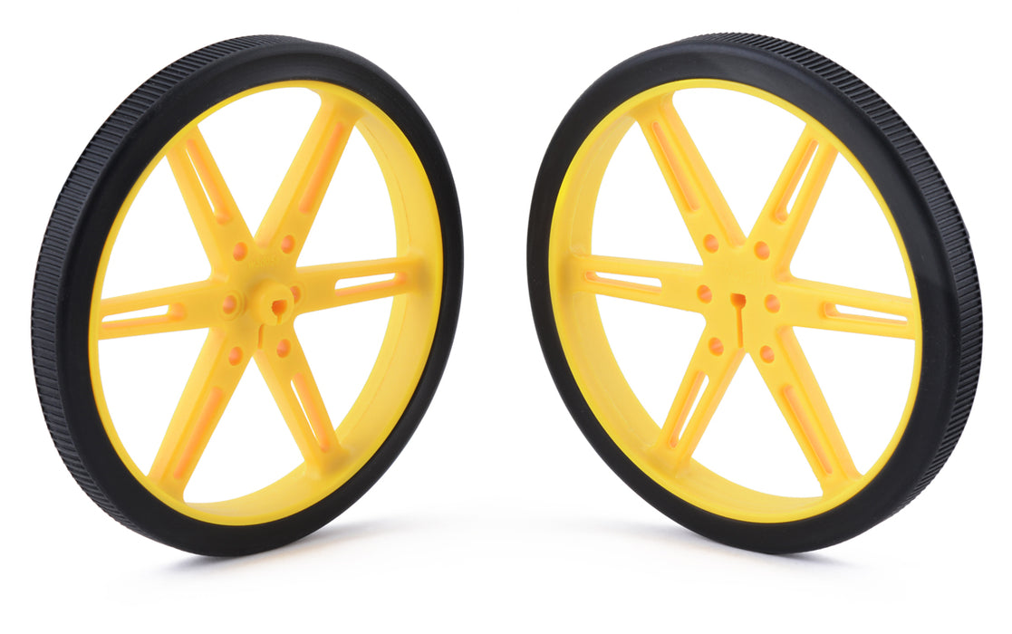 Pololu Wheel 80×10mm Pair - Yellow