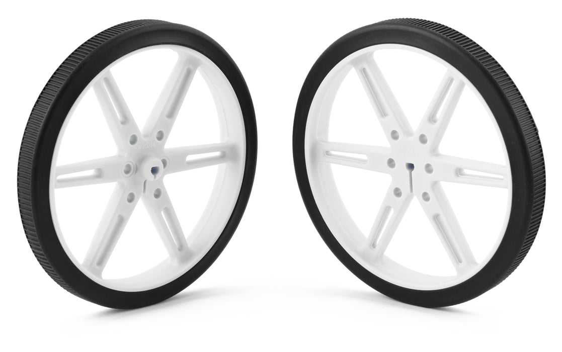 Pololu Wheel 80×10mm Pair - White