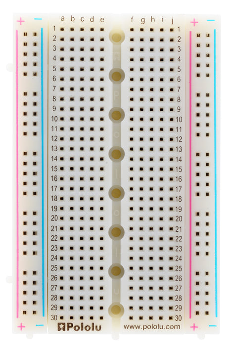 Pololu 400-Point Breadboard with Mounting Holes