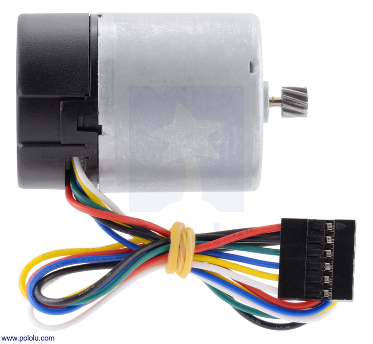 12V Motor with 64 CPR Encoder for 37D mm Metal Gearmotors (No Gearbox, Helical Pinion)