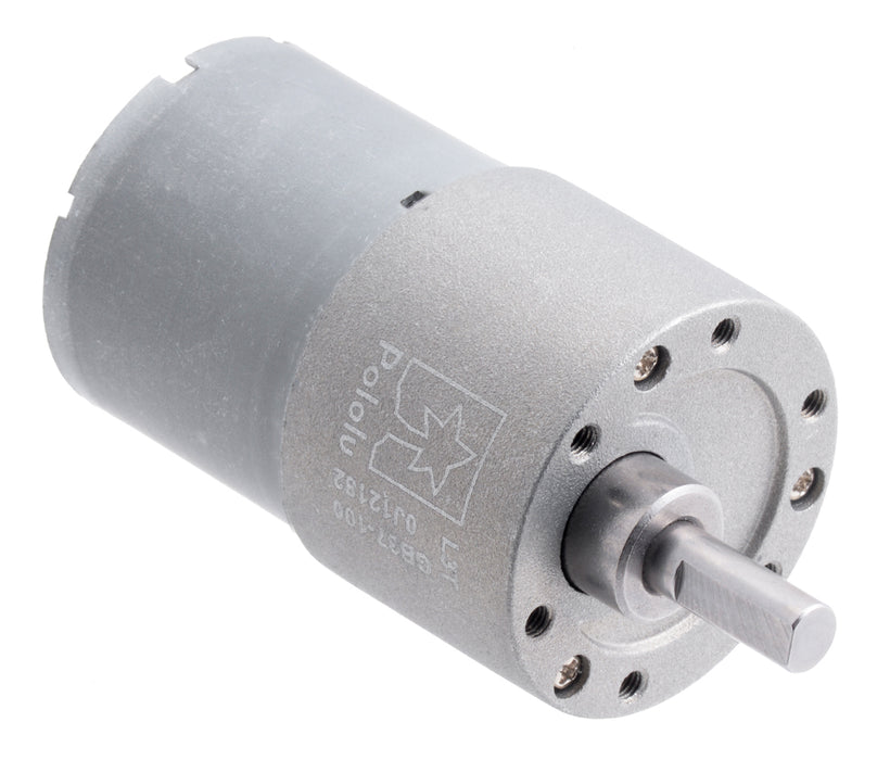 100:1 Metal Gearmotor 37Dx57L mm 12V (Helical Pinion)