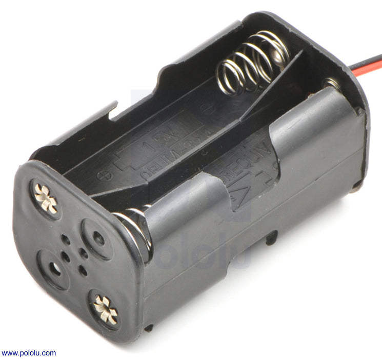 4-AA Battery Holder, Back-to-Back