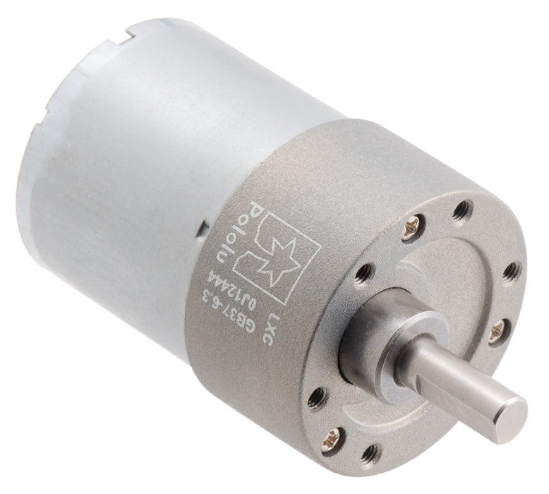 6.3:1 Metal Gearmotor 37Dx50L mm 12V (Helical Pinion)