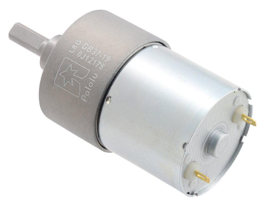 19:1 Metal Gearmotor 37Dx52L mm 24V (Helical Pinion)