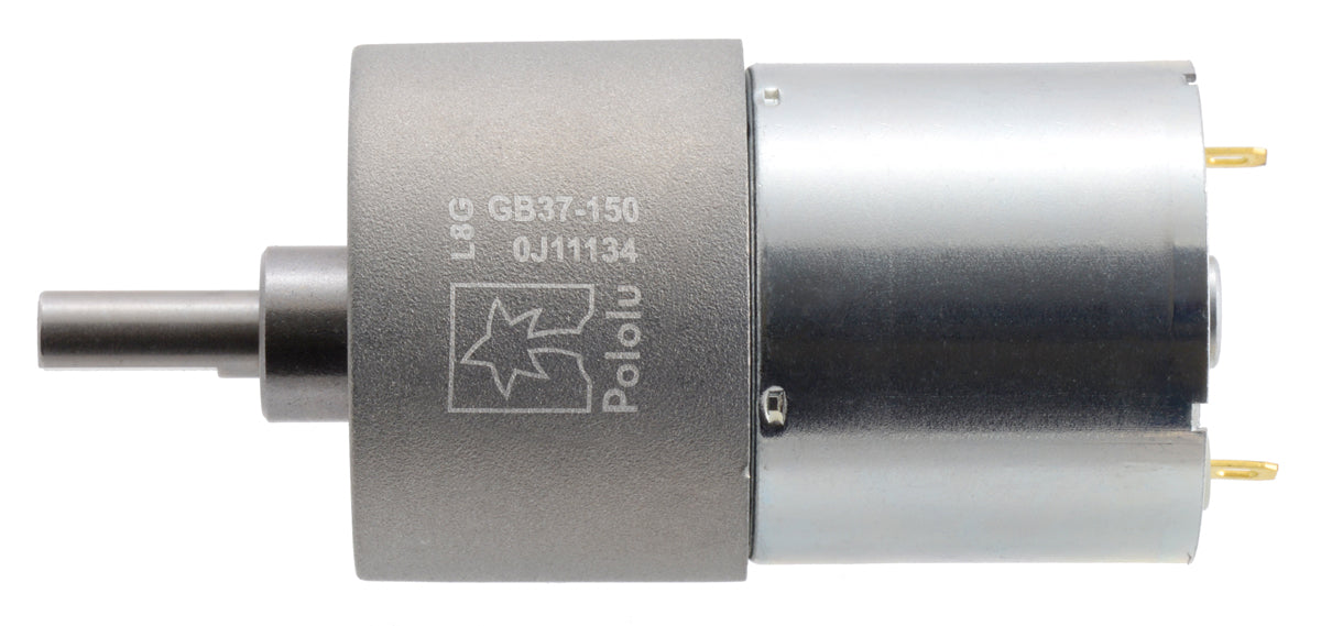 150:1 Metal Gearmotor 37Dx57L mm 24V (Helical Pinion)