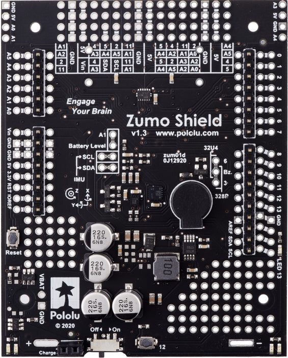 Zumo Shield for Arduino, v1.3