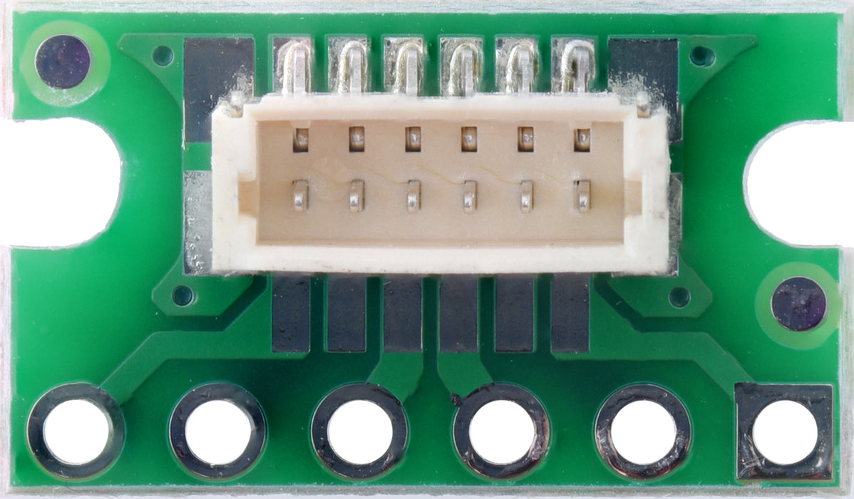 Breakout for JST SH-Style Connector, 6-Pin Male Top-Entry (3-Pack, Untested)